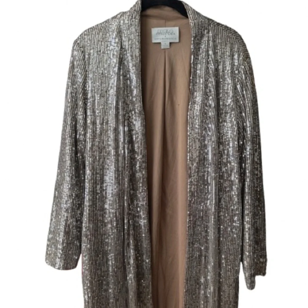 Anthropologie Mare Mare Sequin Duster Jacket | Size Small - Picture 4 of 6
